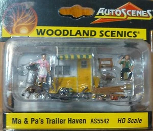 Woodland Scenics HO #5542 Ma & Pa's Trailer Haven - Picture 1 of 1