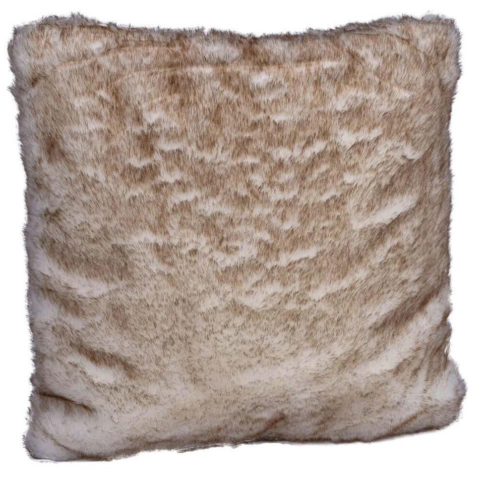 PALAZZO INT Webpelz Kissen Nordfuchs Fellkissen Pelzimitat Pelzkissen 45x45cm Sofakissen