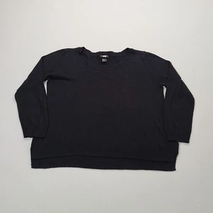 H & M Sweater Teens Medium Black Sweatshirt Stylish Casual Comfort Youth Girls - Picture 1 of 7