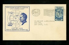 US FDC #733 Beverly Hills M-4 1933 Washington DC Byrd Antarctic Polar Expedition