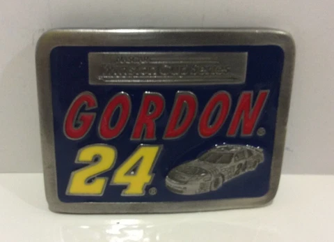Nascar Winston Cup Jeff Gordon 24 Pewter Belt Buckle 1998 Cover
