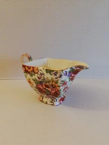 Royal Winton Grimwades Chintz "Summertime" brocca crema a forma di ascot C1995 - Foto 1 di 15