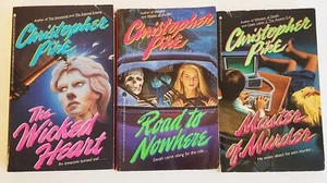Christopher Pike Lot 3 Master Murder Wicked Heart & Road Nowhere - Erstdrucke - Bild 1 von 8