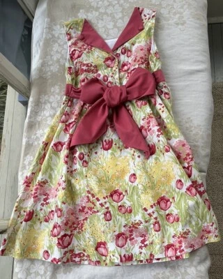 HartStrings Charming Girls 6X Pink Tulip Floral Dress - Image 1 of 4