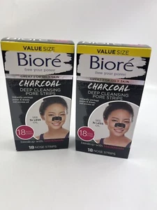 36 Strips Biore Charcoal Blackhead Remover Pore Strips for Blackhead Remover - Picture 1 of 2