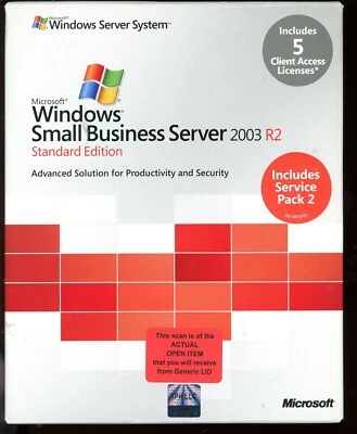 Open Box - T72-01411 Microsoft Small Business Server Standard 2003 R2 5 CAL - Image 1 of 4