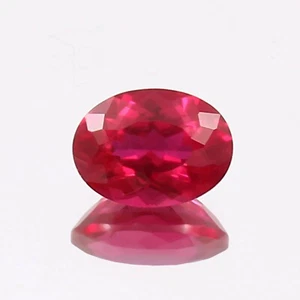 AAA Natural Flawless Pegion Red Mozambique Ruby Loose Oval Gemstone Cut 8x6 MM - Picture 1 of 4