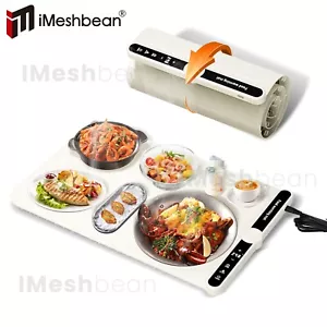 Electric Warming Tray Rollable Buffet Food Warming Mat with 9 Temp Control Timer - Picture 1 of 11