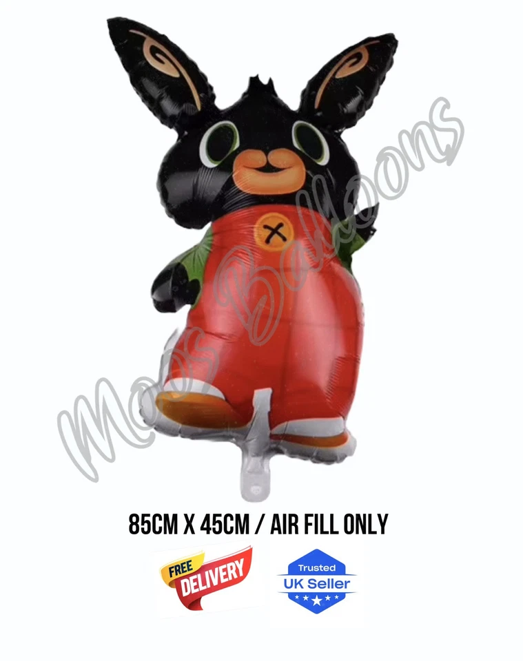 BING Large Balloon 85cm x 45cm Air Fill Birthday Party UK Seller