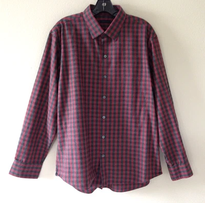 Zachery Prell 100% Cotton Long Sleeve Plaid Shirt Large - Image 1 of 4