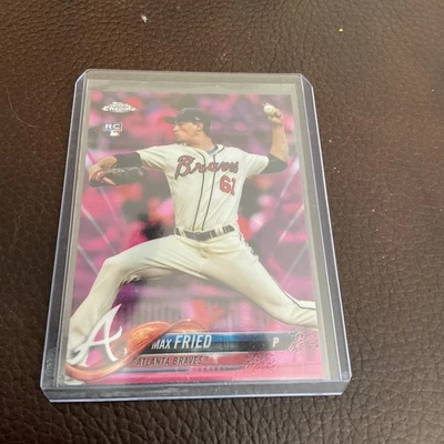 2018 Topps Chrome - Max Fried #66 Pink Refractor (RC) - Image 1 of 4
