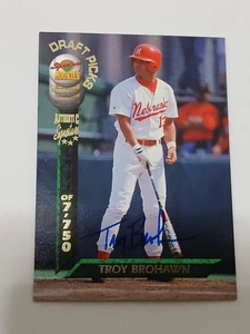 Troy Brohawn Gigantes de San Francisco 1994 firma novatos autógrafo certificado - Imagen 1 de 2