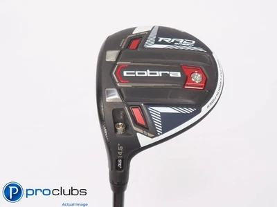 Left Handed Cobra Rad Speed 14.5* 3 Wood - LINQ Blue 7F5 Extra Stiff Flex 451104 - Image 1 of 4