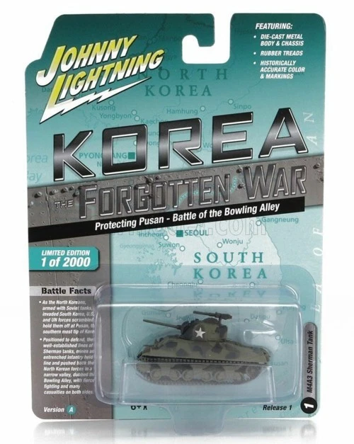 1/64 M4A3 SHERMAN TANK PROTECTING PUSAN BATTLE OF THE BOWLING ALLEY JLML009A-1 - Image 1 of 1