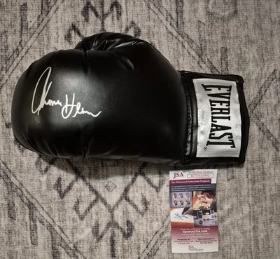 THOMAS HEARNS Signed Autographed Everlast Black Boxing Glove JSA COA  - Image 1 of 2