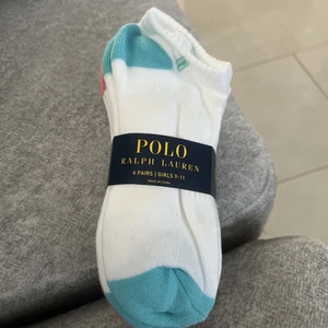 polo ralph lauren girls 6 Pack Socks Multicolor  Size 9-11 - Picture 1 of 3