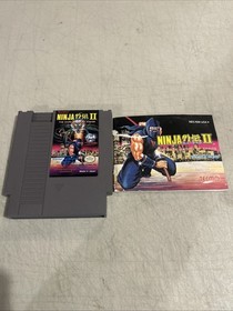 Ninja Gaiden II 2 Nintendo Nes W/Manual Cleaned & Tested Authentic