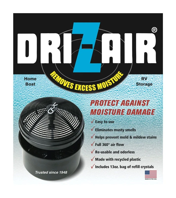 Dri-Z-Air DZA-U Black Plastic Air Pot Dehumidifier 5.8 L x 5.8 H x 6.2 W in. - Image 1 of 1