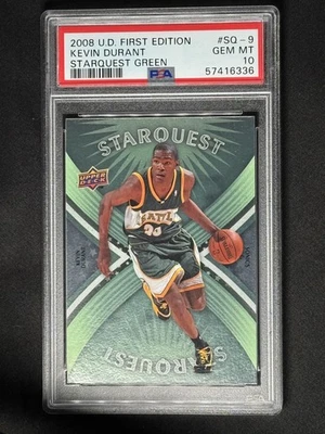 2008 Upper Deck Kevin Durant Starquest Green PSA 10 - Image 1 of 2