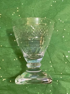 Antiguo rummer de vidrio de diamantes y paneles talla anglo irlandesa 1824 - Imagen 1 de 8