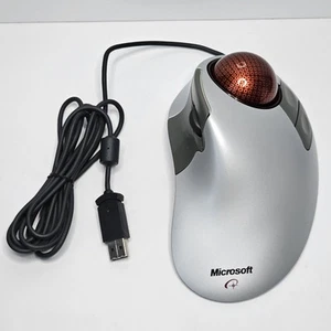 Microsoft Trackball Explorer 1.0 Mouse PS2/USB Compatible X08-70390 Tested Clean - Picture 1 of 8