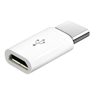 OTG Adapter | Micro USB - USB C | Typ-C Ausgang für Samsung Pixel Xiaomi Weiss - Bild 1 von 4