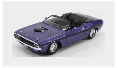 MAISTO 31264P DODGE - CHALLENGER R/T 426 HEMI CONVERTIBLE 1970 - PURPLE MET BLAC - Immagine 1 di 2