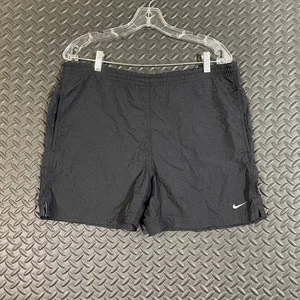 Pantalones Cortos de Correr Nike Años 90 De Colección Para Hombre Pequeños Negros Nylon Entrenamiento Atlético Entrepierna de 5" - Imagen 1 de 9