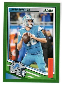 2025 Score #154 JARED GOFF 'GREEN' VARIATION CARD! LIONS - Picture 1 of 1