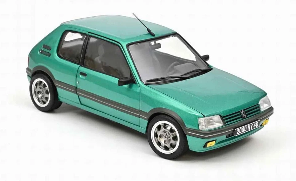 1/18 Peugeot 205 GTI Griffe 1990 verte NOREV Voiture Model car 184850 E27