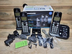 Panasonic KX-TG4733 1.9 GHz Three Handset Single Line Phone System Caller ID - Zdjęcie 1 z 7