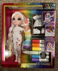 Rainbow High Color & Create DIY Fashion Doll - Blue Eyes/Straight Hair Design - Picture 1 of 4