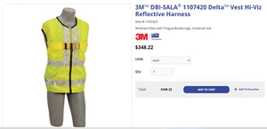 3M™ DBI-SALA® 1107420 Delta™ Vest Hi-Viz Reflective Harness 1107420 - Bild 1 von 5