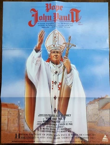 Vintage Pope John Paul II 1987 Movie Poster Albert Finney 19x24 - Picture 1 of 2