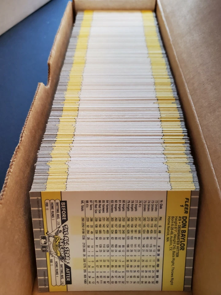 1989 Fleer Baseball Card Singles - Complete Your Set 251-500 - Image 1 of 1