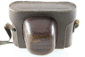 Werra Bolso de Cámara Específico Para Novonar 3.5/50mm Braun Cuero Auténtico - Imagen 1 de 1