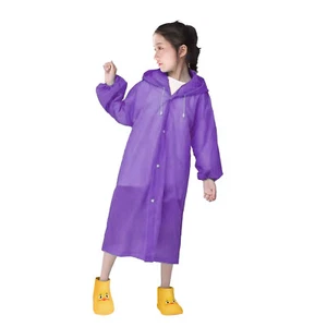 Children Kids Poncho Raincoat Boys & Girls Rain Gear for Camping Hiking Travel - Picture 1 of 48