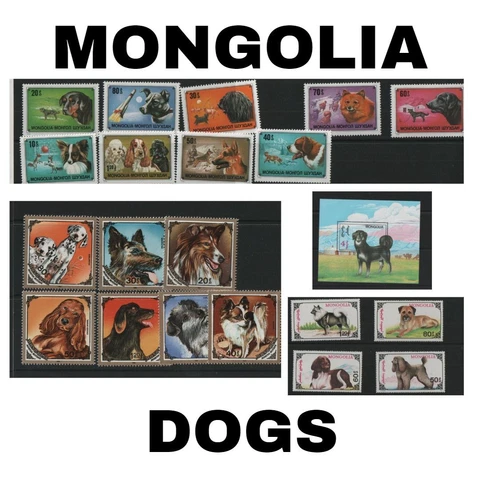Thematic Stamps - Mongolia - Dogs - Choose from dropdown menu Cover
