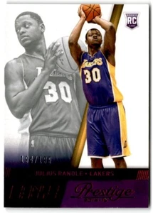2014-15 Panini Prestige Bonus Shots Red Julius Randle Rookie 194/199 Los Angeles - Picture 1 of 2