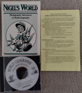 Nigel's World Adventures in World Geography  PC(DOS)/Mac Game - Picture 1 of 1