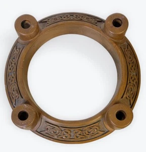 Wooden Irish Celtic Advent Wreath Ring Candle Holder Wooden 13” Home Decor - Picture 1 of 8