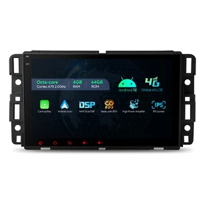 For GMC Chevy Buick 8Core Android 14 4+64G Car Radio Stereo 4G LTE CarPlay GPS - Picture 1 of 14