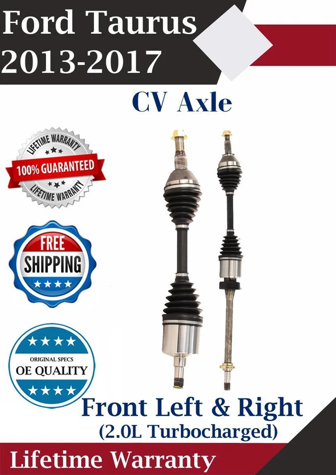 New OE Front Left & Right CV Axle For 2013-2017 Ford Taurus Lifetime Warranty - Image 1 of 4