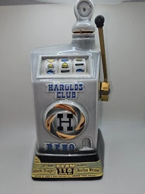 Botella jarra vintage 1968 Jim Beam Harolds Club Foto 1 de 4