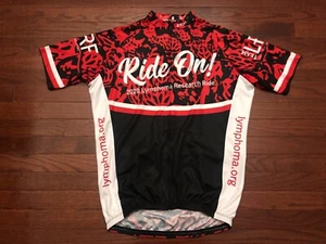 2020 LYMPHOMA RESEARCH RIDE CYCLING JERSEY SHIRT ADULT LARGE VOMAX TEAM LRF - Picture 1 of 8