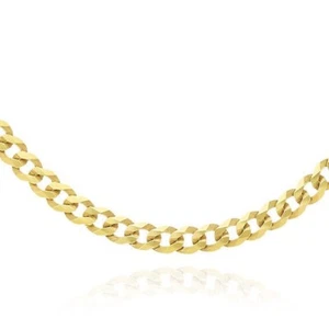 Cadena cubana KidsSolid oro 18K sobre plata 3,6 mm 16"-20" - Imagen 1 de 7