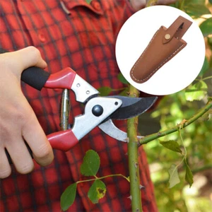 Leather Sheath Pouch Holder Garden Tool for Pruning Plier Shear Scissor US Stock - Picture 1 of 8