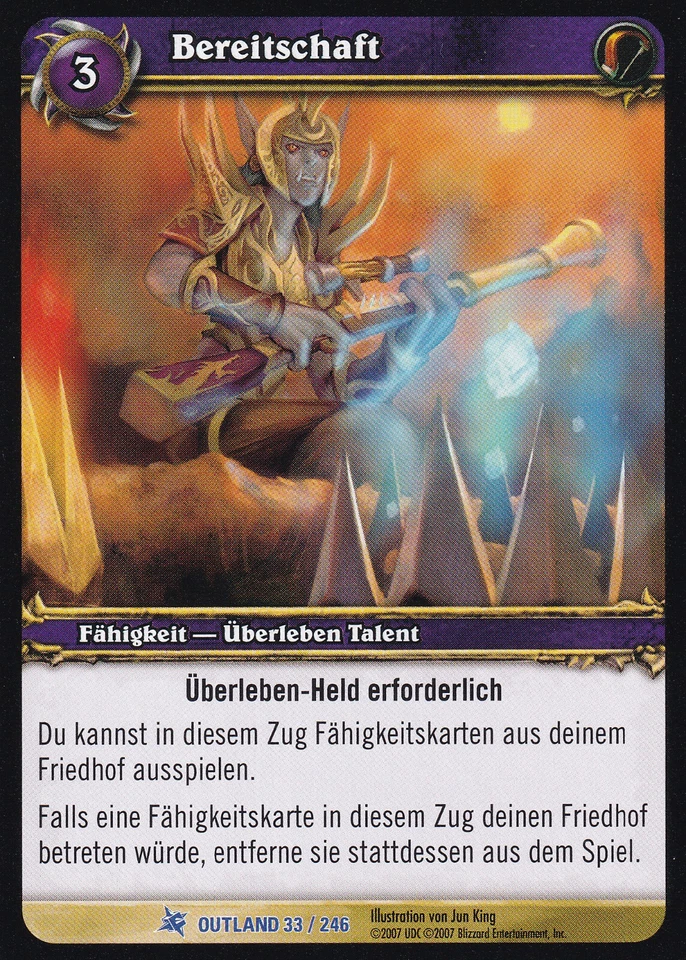 World of Warcraft TCG Outland 33 Bereitschaft Rare NM - Bild 1 von 1