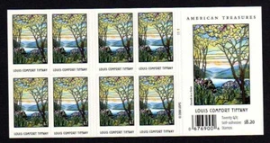 USA Scott 4165a Complete Self Adhesive Pane, 41¢ Tiffany American Treasures - Picture 1 of 1