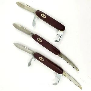 Vintage Rogers Sheffield Pocket Knives Inoxidable 3 Different Styles 3 Piece lot - Picture 1 of 5
